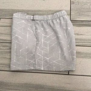 CALVIN KLEIN Women Print Texturized Pull On Dress Shorts | M